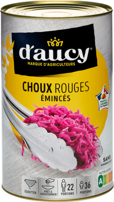 Choux rouges émincés