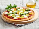 Pizza végétarienne aux courgettes