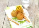 Boulettes croustillantes de petits pois carottes