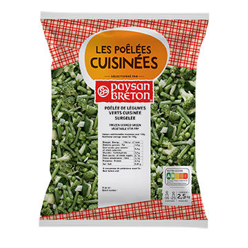 Poêlée de légumes verts cuisinés Paysan Breton  