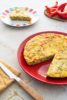 Tortilla aux petits pois et poivrons