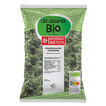 Epinards hachés en portions BIO Paysan Breton
